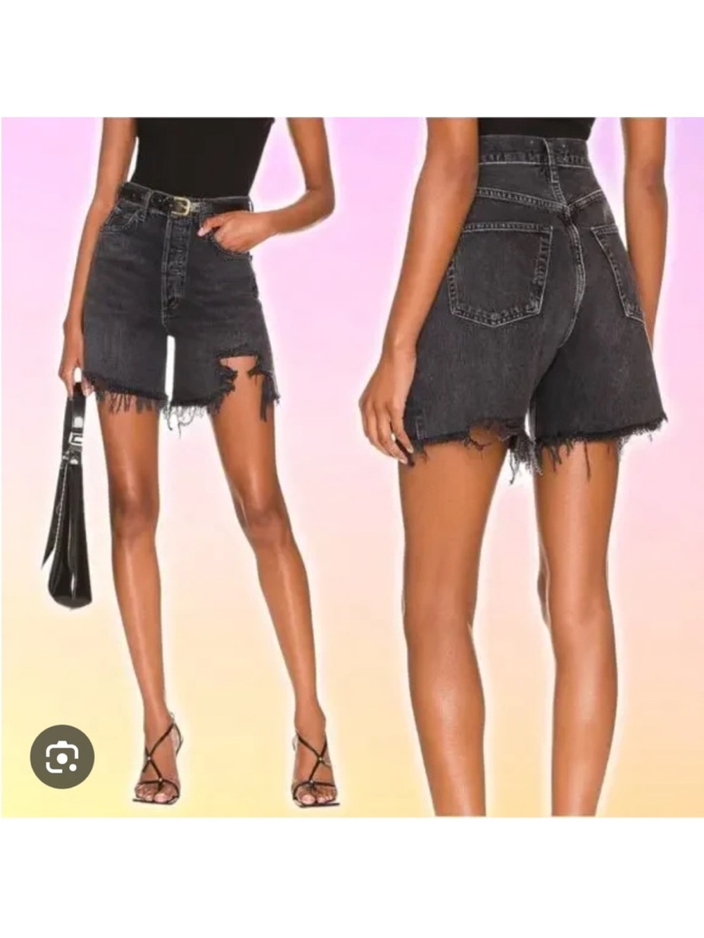 Agolde Stella high rise shorts